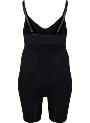 Shapewear bodysuit with opening at the bottom, Black, Packshot image number 1