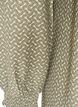Patterned viscose dress with long sleeves, Green, Packshot image number 3