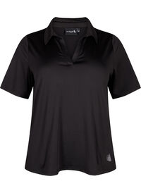 Polo T-shirt with v-neck