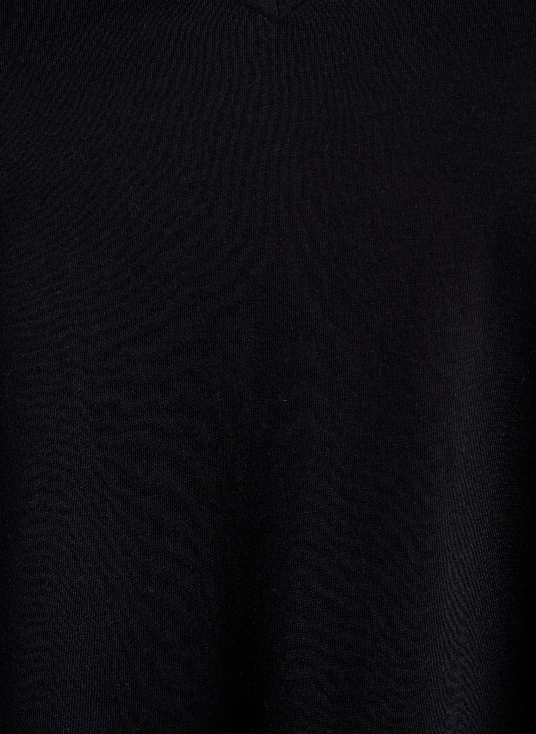 Zizzifashion2-pack t-shirts with v-neck, Black, Packshot image number 2