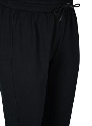 Sweatpants with track details, Black, Packshot image number 2