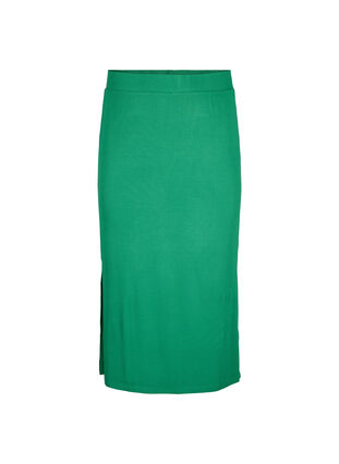 Slim fit midi skirt in viscose, Jolly Green, Packshot image number 0