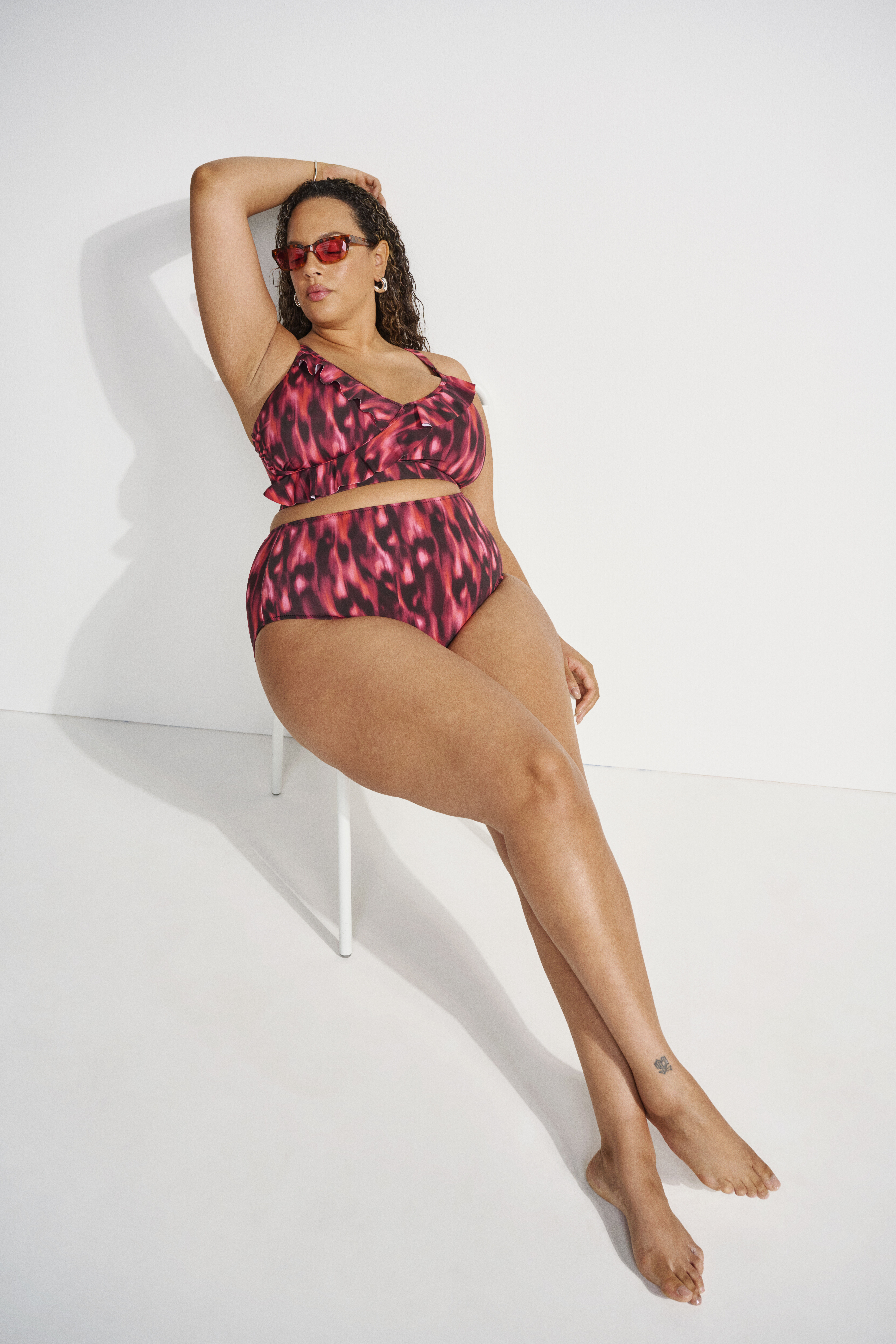 Zizzifashion Ruffled bikini, , Model