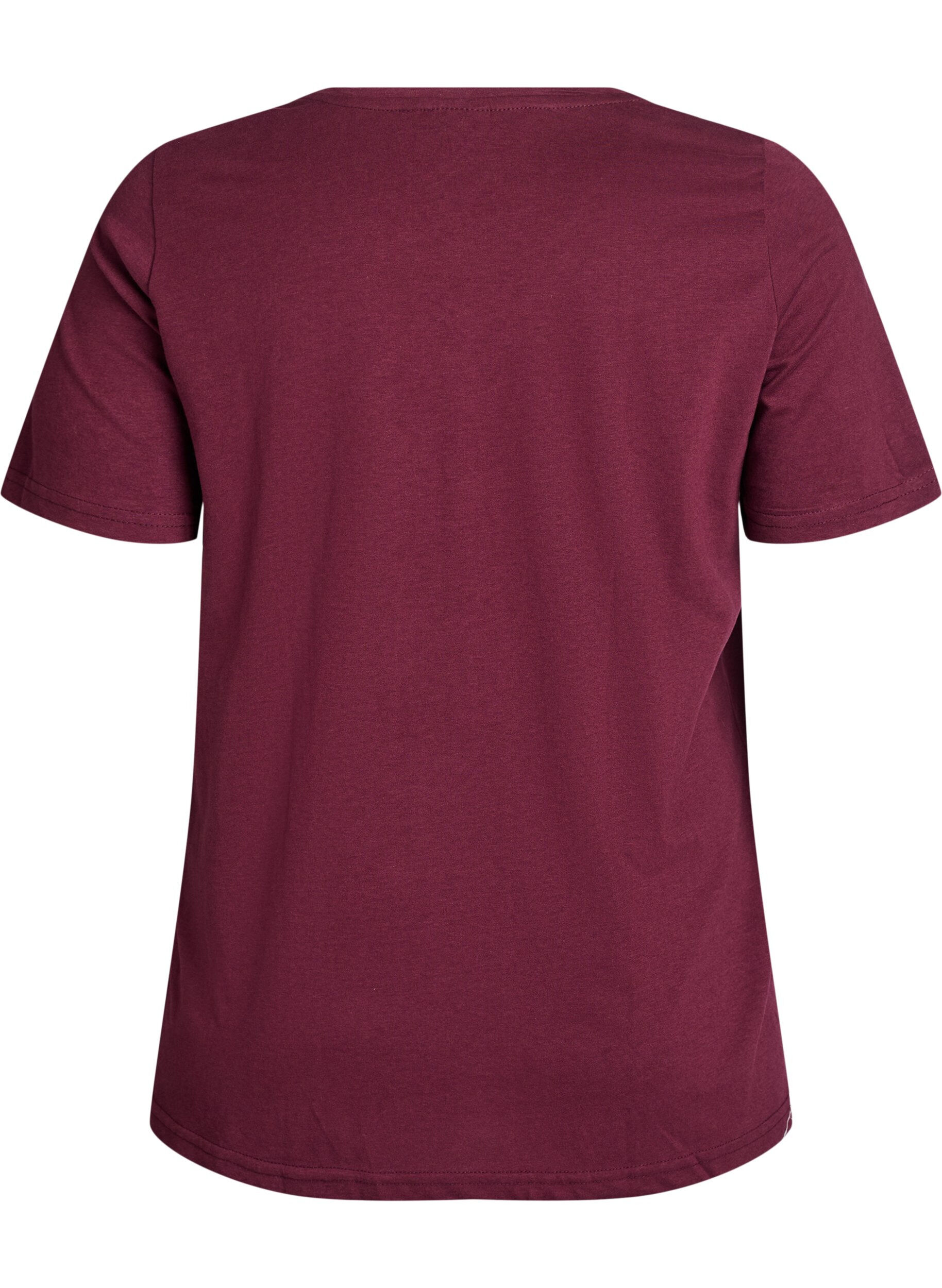 Zizzifashion FLASH - T-shirt with motif, Dark Bordeaux, Packshot image number 1