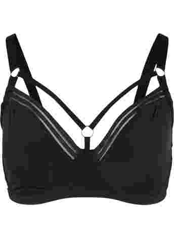 Full cover underwired bra with string details