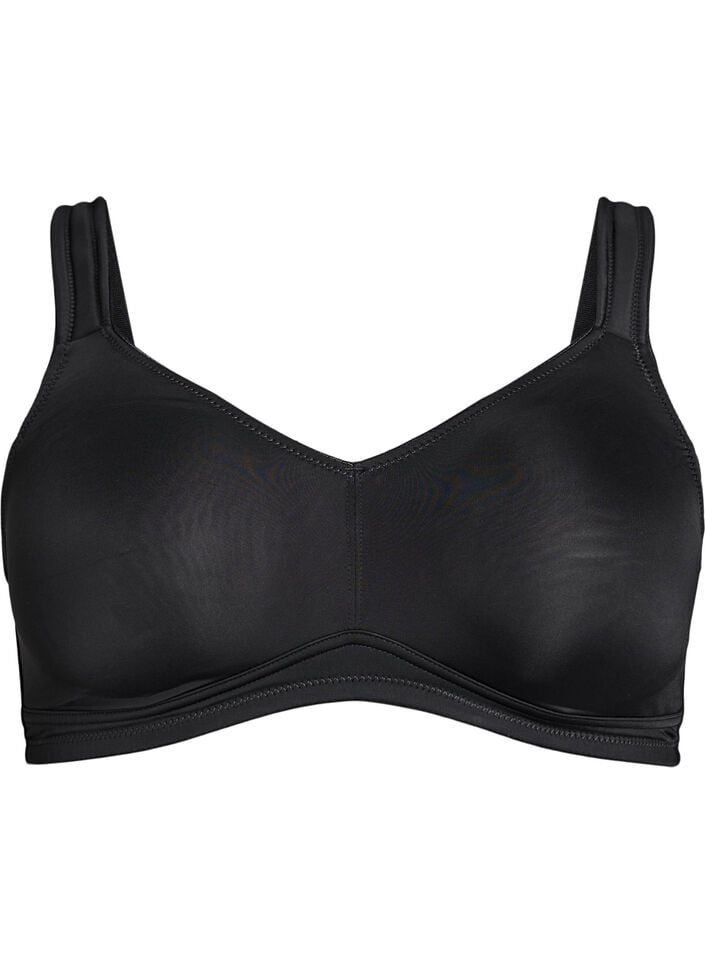 Comfort bra with padded straps, Black, Packshot