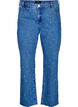High-waisted Gemma jeans with rhinestones, Blue, Packshot image number 0