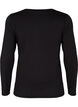	 Basic maternity top with long sleeves, Black, Packshot image number 1