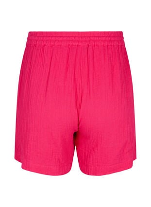 Cotton muslin shorts with pockets, Bright Rose, Packshot image number 1