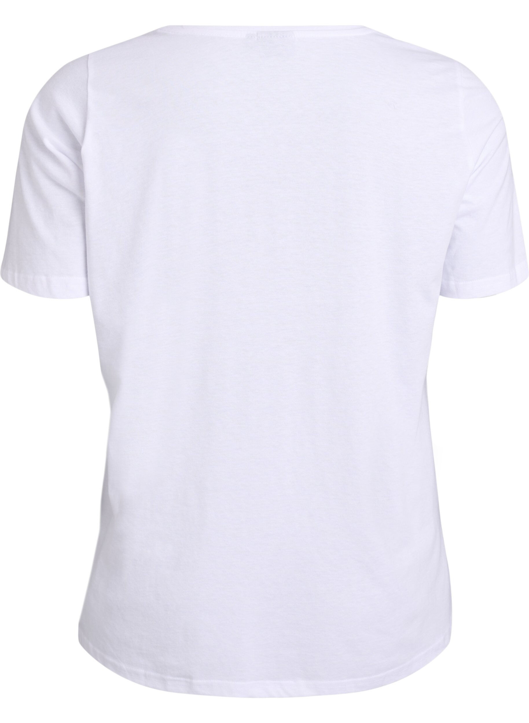 Zizzifashion FLASH - T-shirt with print, White, Packshot image number 1