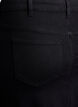FLASH - Midi denim skirt with a front slit, Black, Packshot image number 3