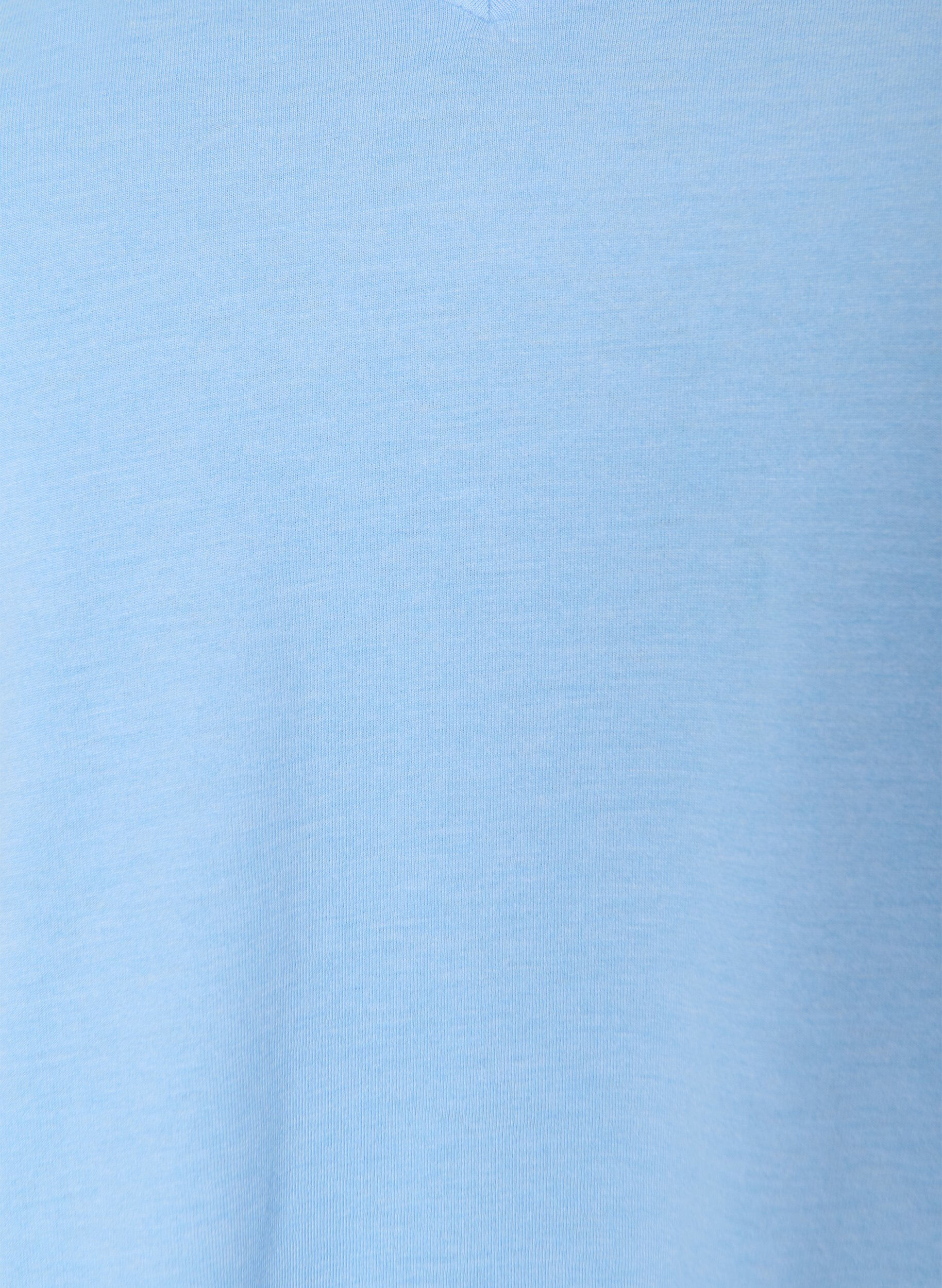 ZizzifashionV-neck T-shirt, Blue, Packshot image number 2