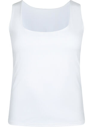 Stretchy reversible top, Bright White, Packshot image number 0