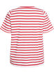 Striped T-shirt in organic cotton, Red, Packshot image number 1