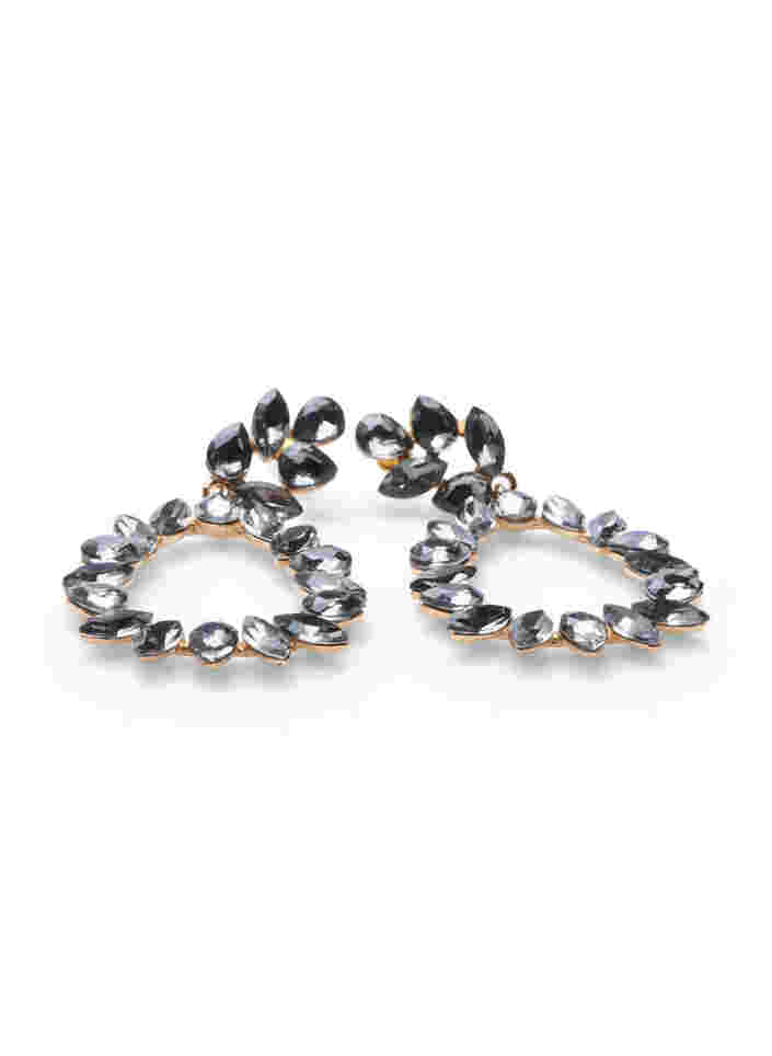Earrings with pendant, Black, Packshot image number 1