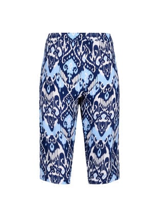 Viscose culotte trousers with print, Blue Ethnic AOP, Packshot image number 1