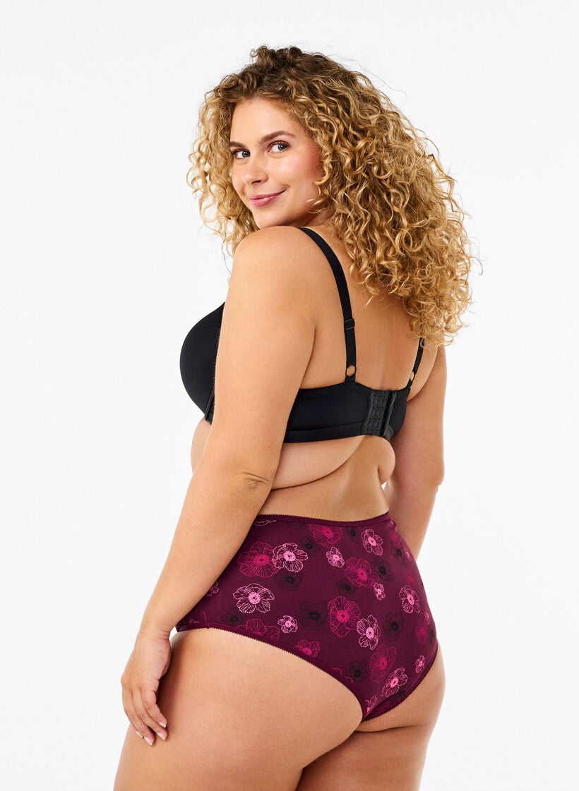 7-pack hipster briefs with regular waist, Dark Bordeaux, Model image number 1