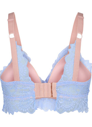 Lace and Mesh Bralette - Blue ice