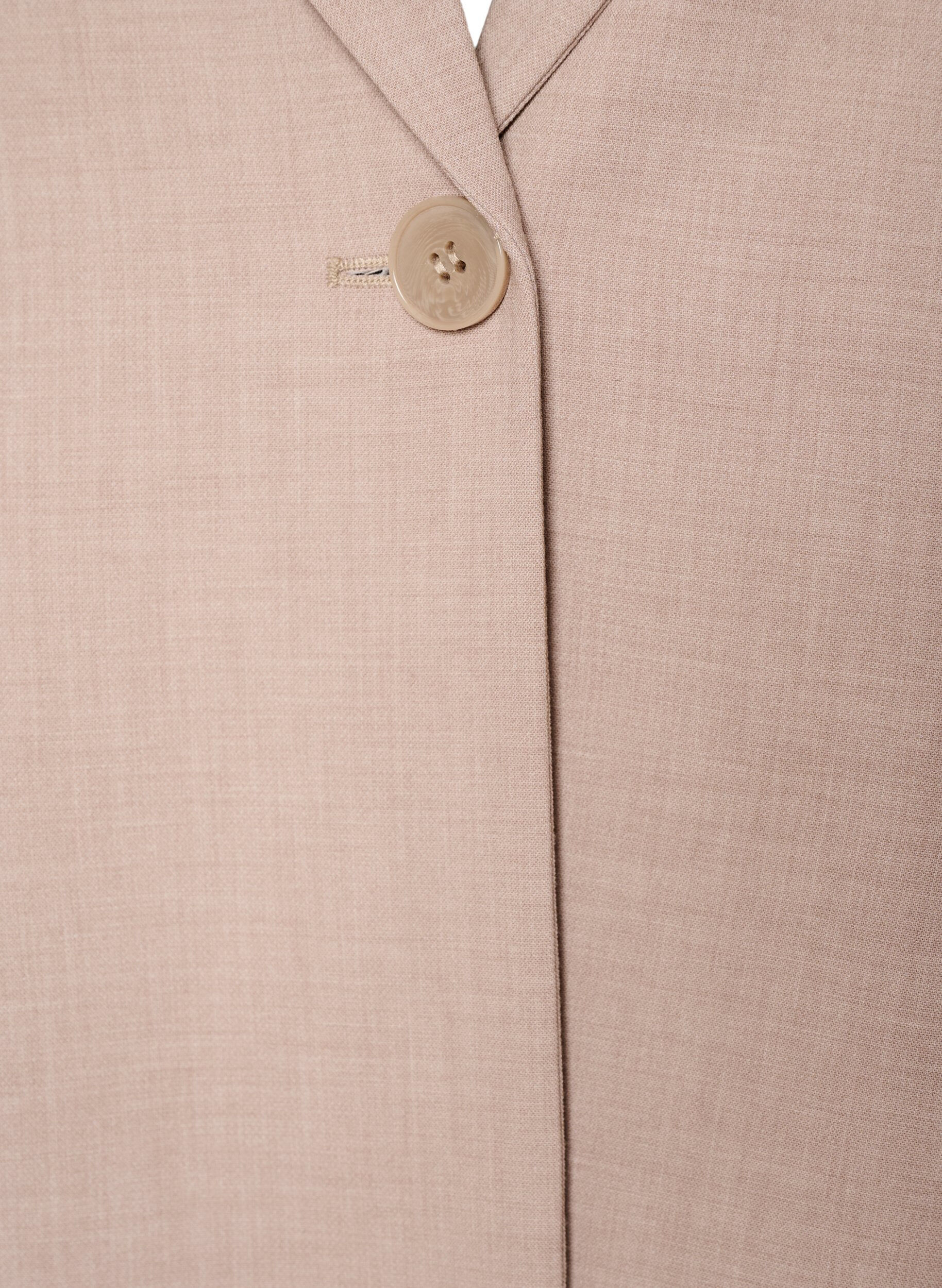 Zizzifashion Classic blazer with single button closure and pockets, Beige, Packshot image number 2
