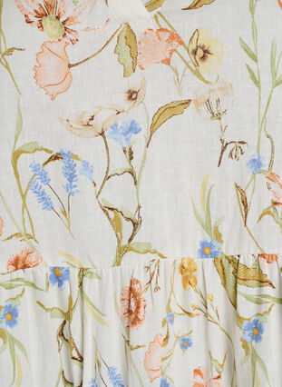 viscose a line dress Embroidered Viscose Chiffon A-Line Dress