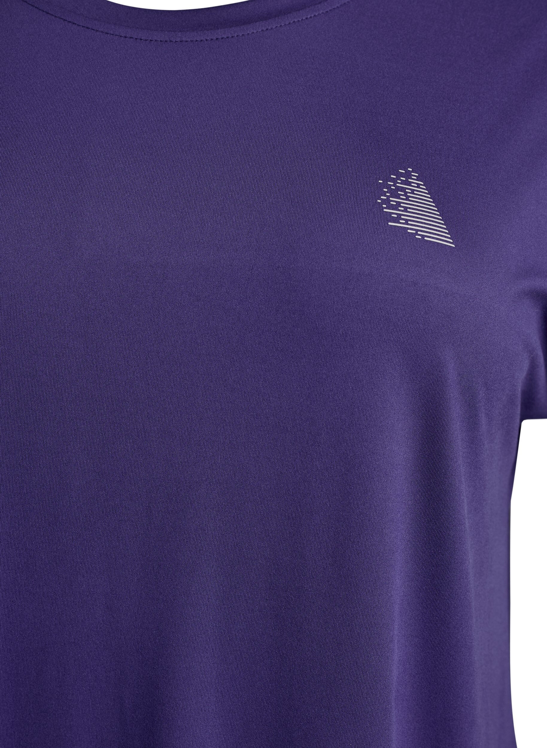 Zizzifashion Long training t-shirt, Purple, Packshot image number 2