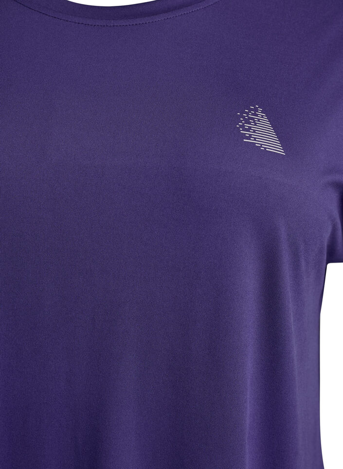 Long training t-shirt, Purple, Packshot image number 2