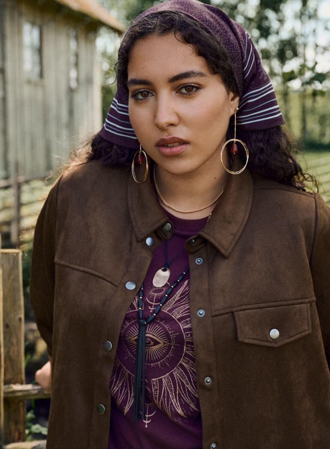 Zizzifashion Matching set in brown, , Model