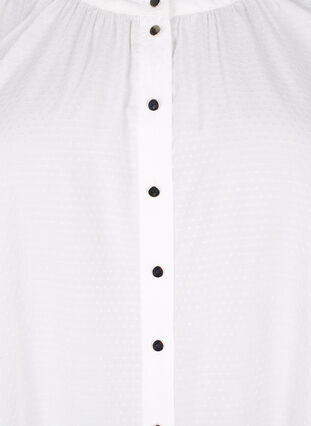 Short-sleeved shirt with dotted pattern, Snow White, Packshot image number 2