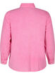 Solid coloured denim shirt, Pink Power, Packshot image number 1