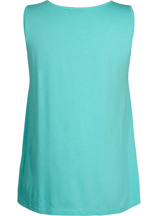 Top with a-shape and round neck, Turquoise, Packshot image number 1