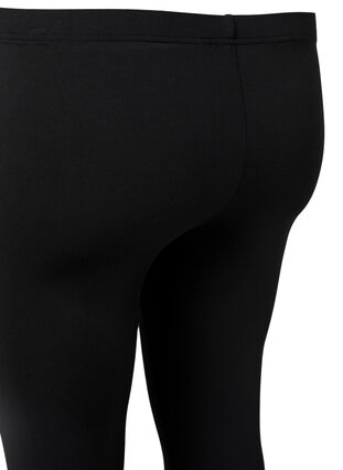 2-pack leggings with 3/4 length, Black, Packshot image number 3