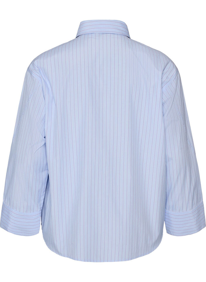Loose shirt with tie, Light Blue, Packshot image number 1