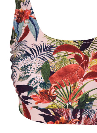 Bikini top with a round neckline, Palm Print, Packshot image number 2