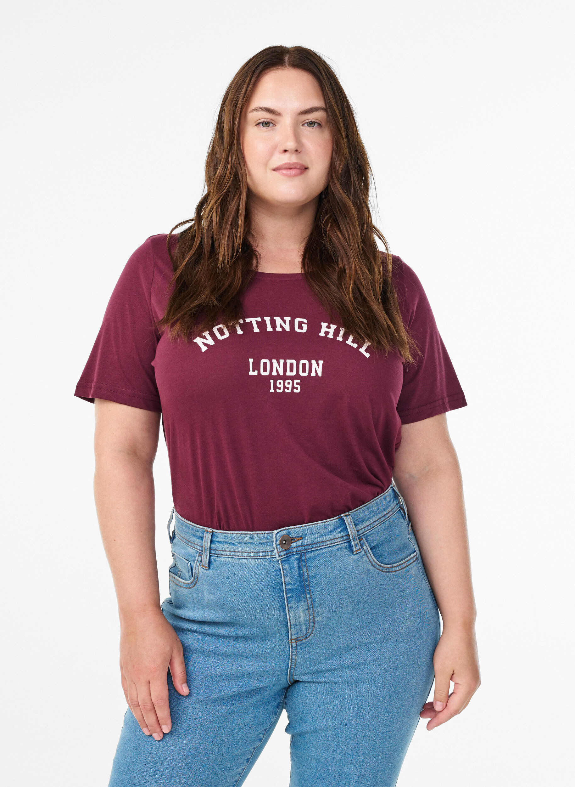 ZizzifashionT-shirt with motif, Red, Model image number 0