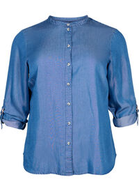 Shirt with 3/4 sleeves and round neckline