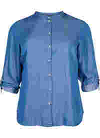 Shirt with 3/4 sleeves and round neckline