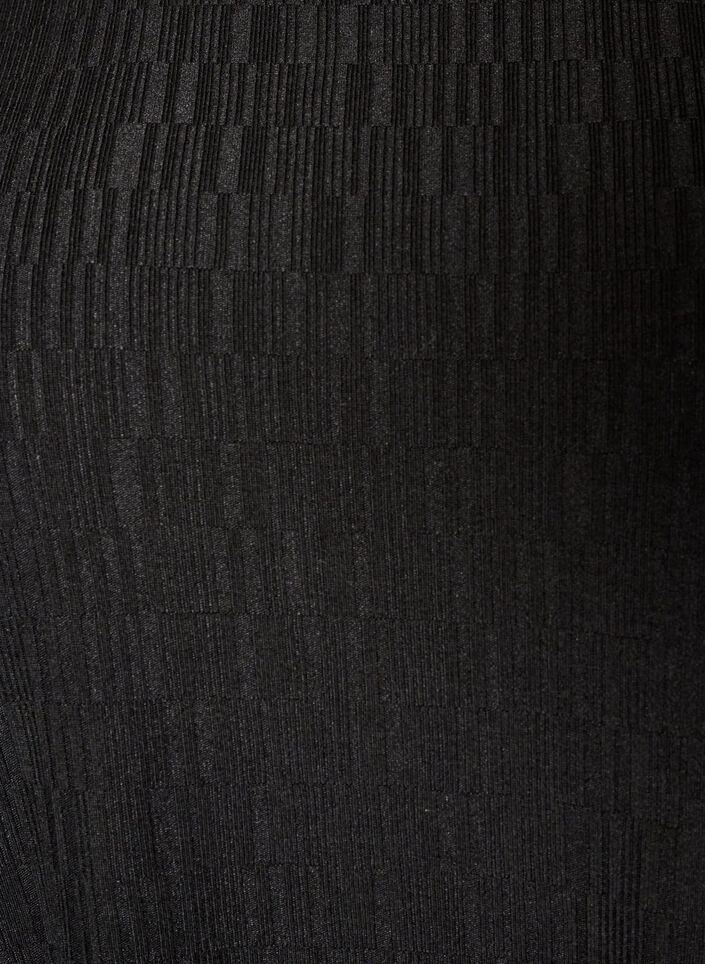 Dress with a balloon shape and structure, Black, Packshot image number 2
