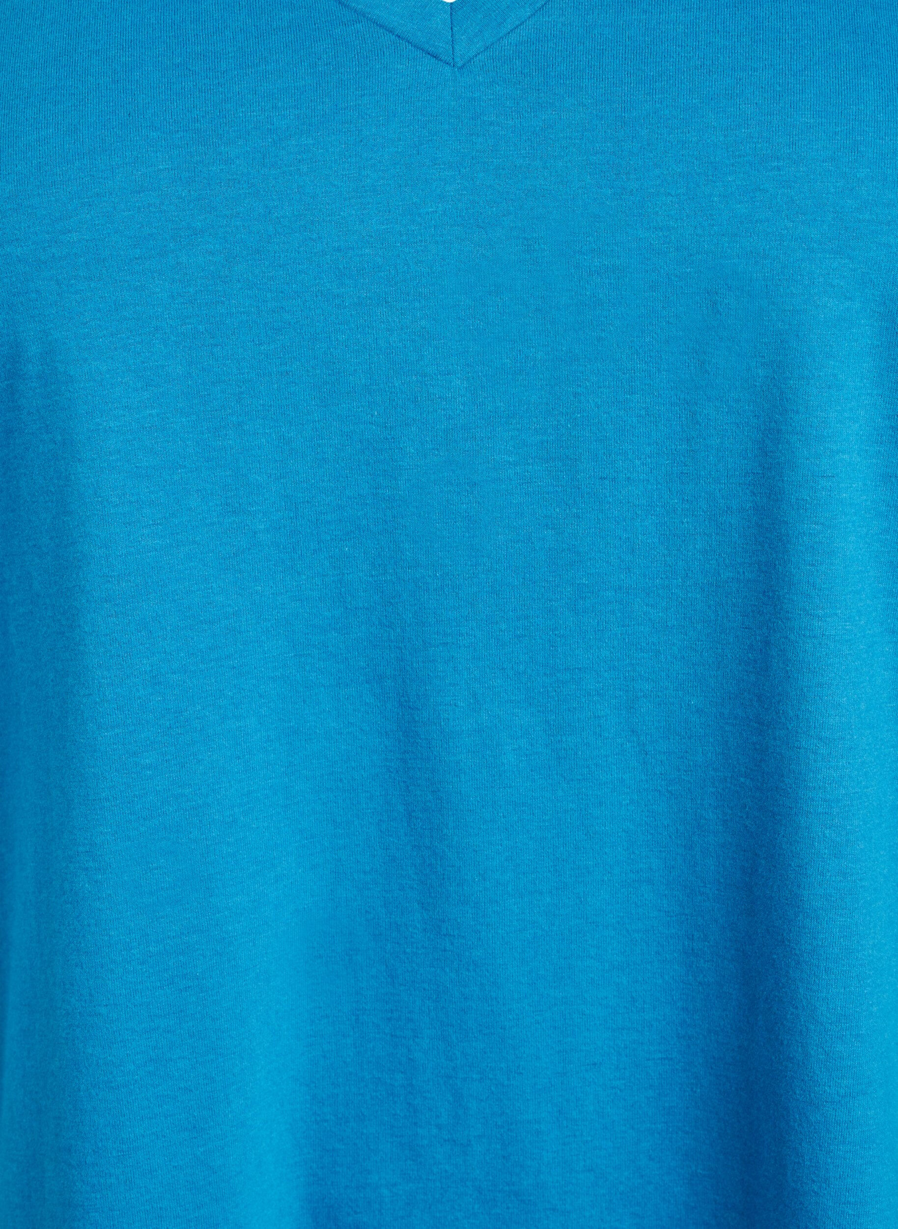 Zizzifashion V-neck T-shirt, Blue, Packshot image number 2