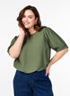 Viscose blouse with 1/2 sleeves, Green, Model image number 0