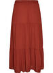 Long skirt with elasticated waist, Red, Packshot image number 1