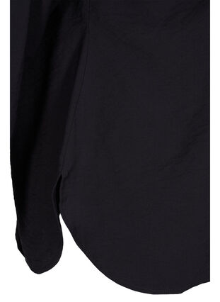 Long-sleeved viscose shirt, Black, Packshot image number 3