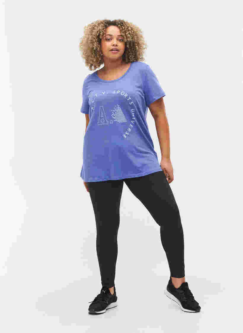 Sports t-shirt with print, Very Peri A.C.T.V, Model image number 2