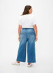 Cropped jeans with flare, Blue, Model image number 1
