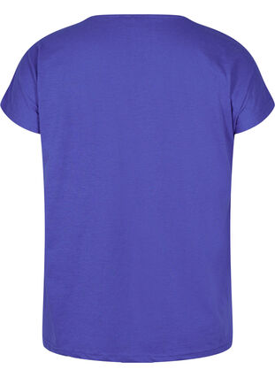 Cotton mix t-shirt, Dazzling Blue, Packshot image number 1