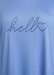 Short sleeve nightgown with text print, , Packshot image number 2