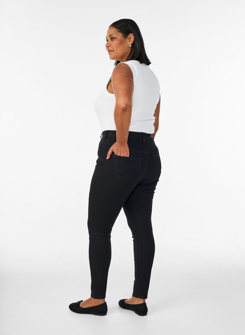 Jeans with super slim fit, Black, Model image number 1