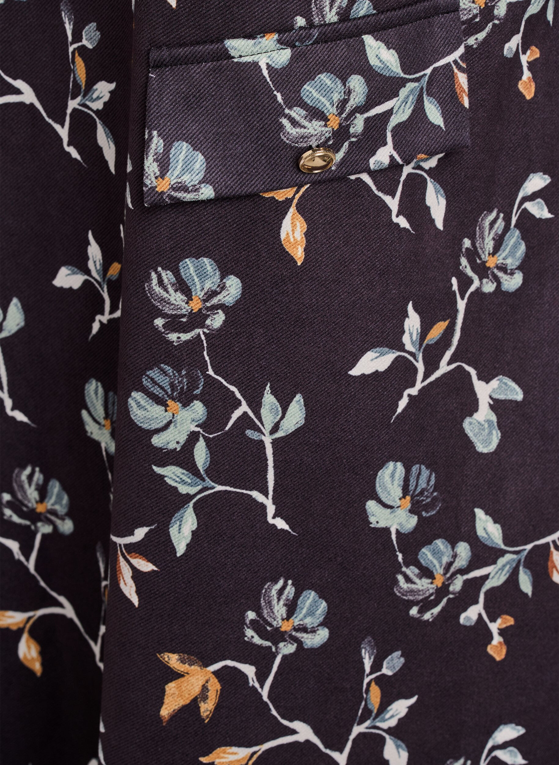 Zizzifashion FLASH - Short A-line dress with 7/8 sleeves, Black, Packshot image number 3