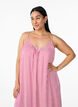 Summer dress with stripes and A-line shape, Pink, Model image number 2