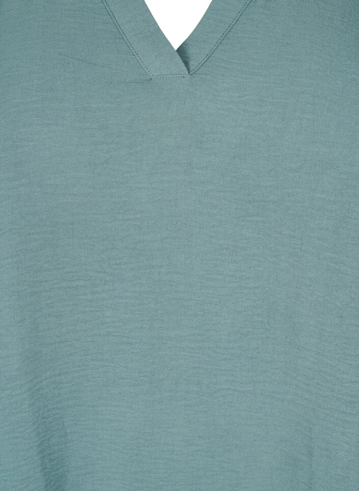 Blouse with 3/4 sleeves, Green, Packshot image number 2