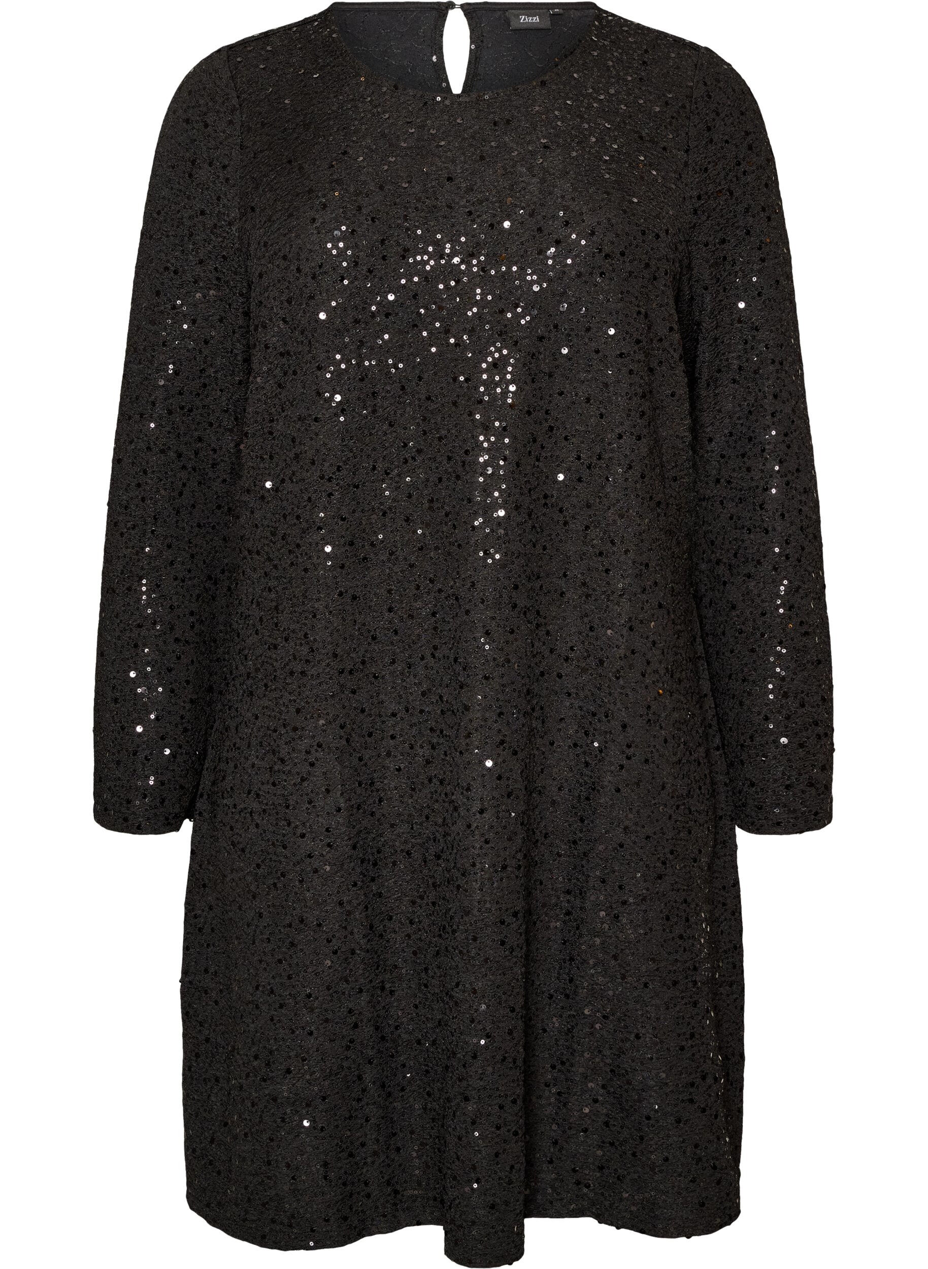 Short sequin dress with an A-line shape